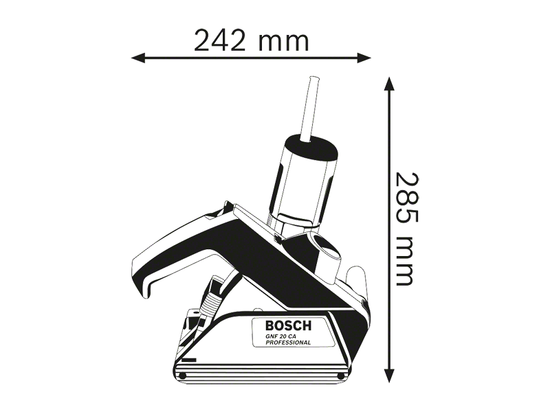 Rezkalnik zidnih utorov Bosch GNF 20 CA, 900W, 115mm, 3.4kg, 0601612508